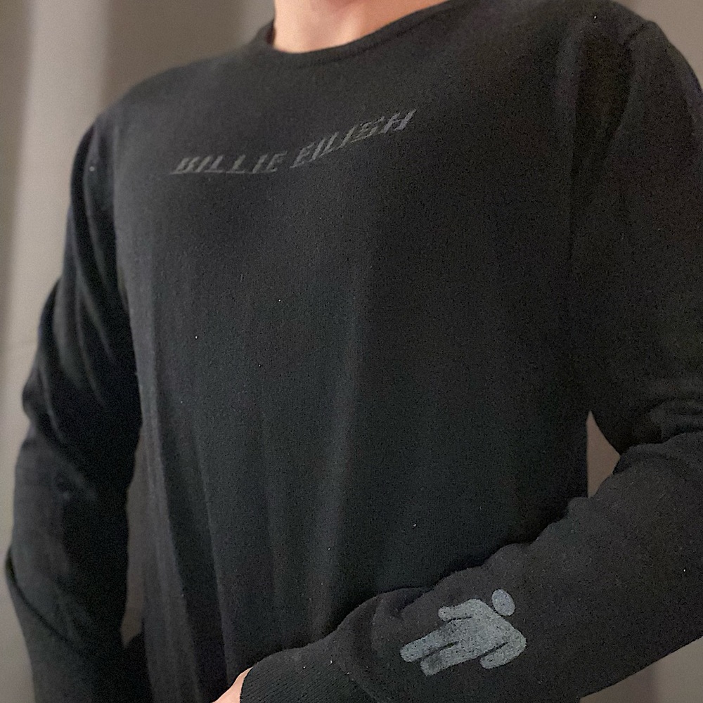 BILLIE EILISH George Unisex M Black Long Sleeve Sweater